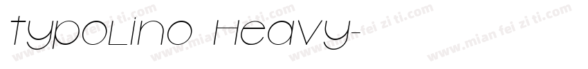 Typolino Heavy字体转换